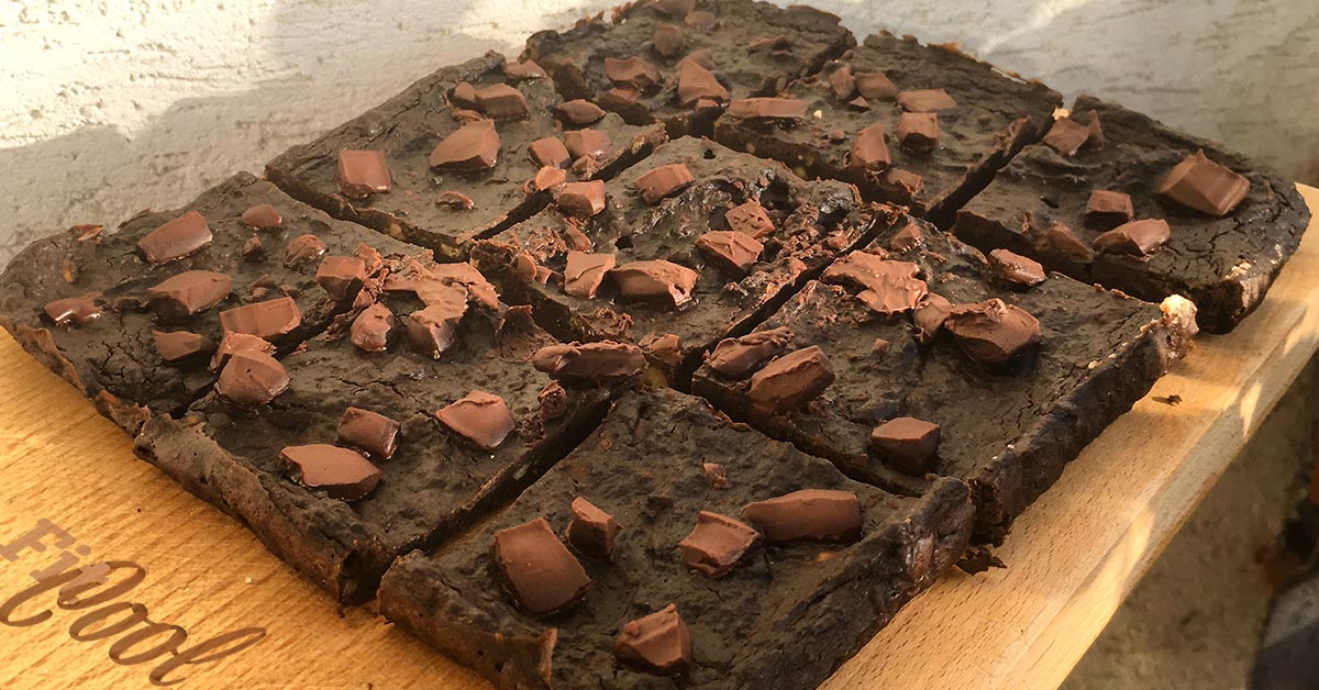 čokoládovo-kávové brownies