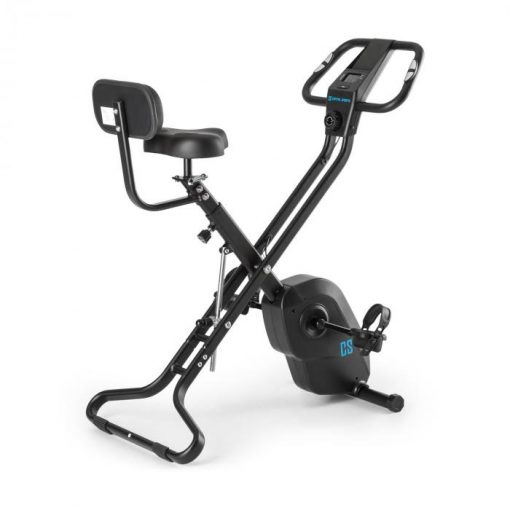 Capital Sports Azura X2 X-Bike, bicykel, do 120 kg, merač tepu, sklápací, 4 kg, čierny