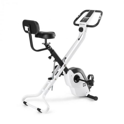 Capital Sports Azura X2 X-Bike, bicykel, do 120 kg, merač tepu, sklápací, 4 kg, biely
