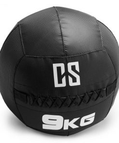 Capital Sports Bravor Wall Ball medicinbal PVC dvojité švy 9kg čierna farba