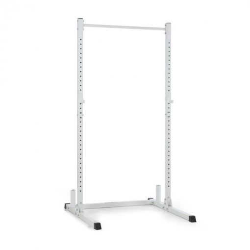 KLARFIT HR 1100 posilňovacia stanica, Half Rack 2 J-háky, tyč na zhyby, biela farba