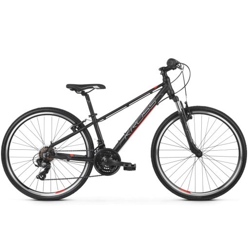 Kross Evado JR 1.0 26" - model 2020 čierna/červená/strieborná - 13"
