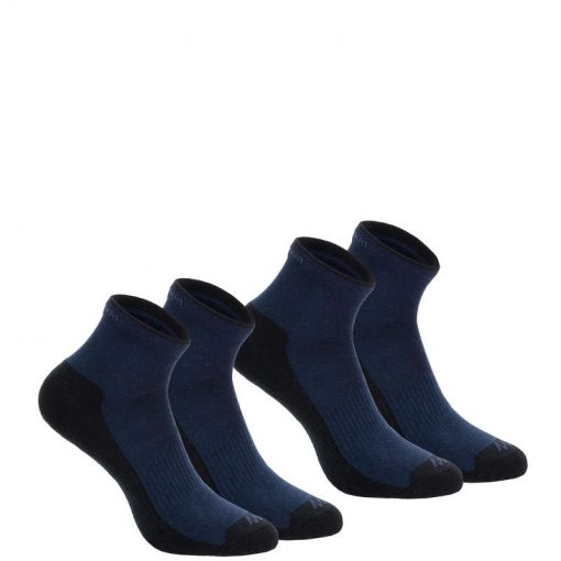 QUECHUA Ponožky Nh100 Mid 2 Páry