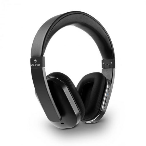 Auna Elegance ANC, slúchadlá s bluetooth a NFC, handsfree, tlmenie vonkajšieho šumu, čierne